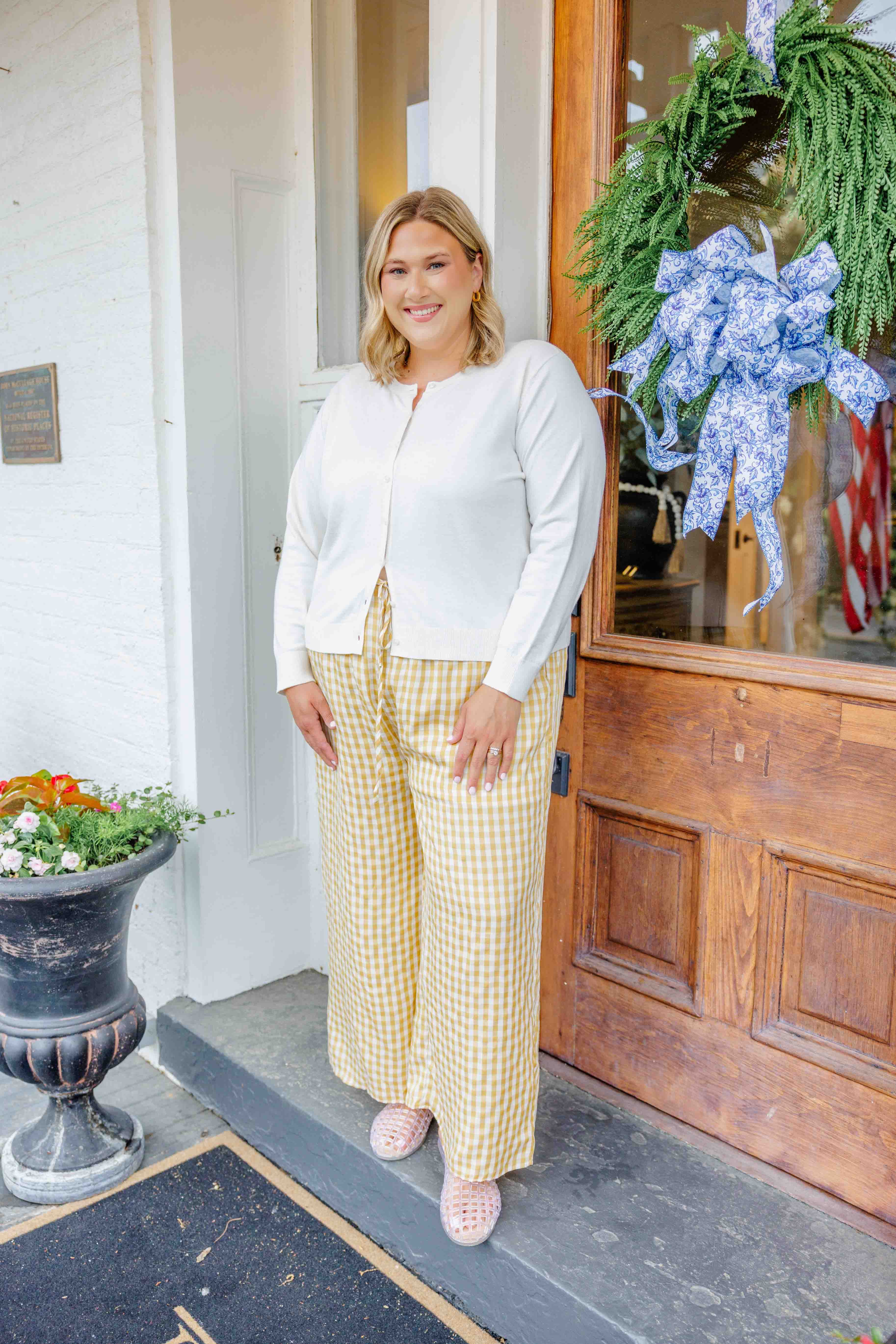 Sunny Days Gingham Pants