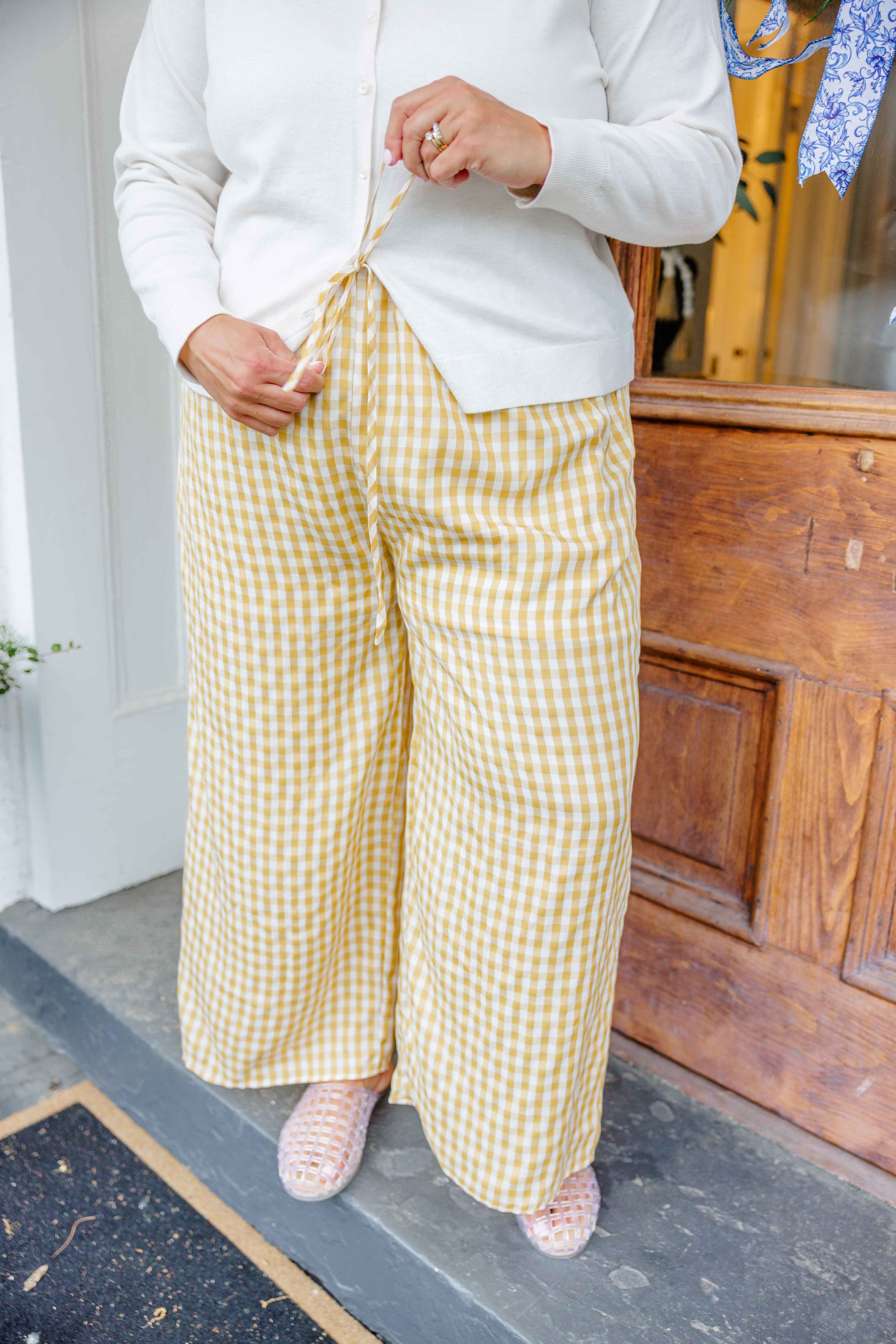 Sunny Days Gingham Pants