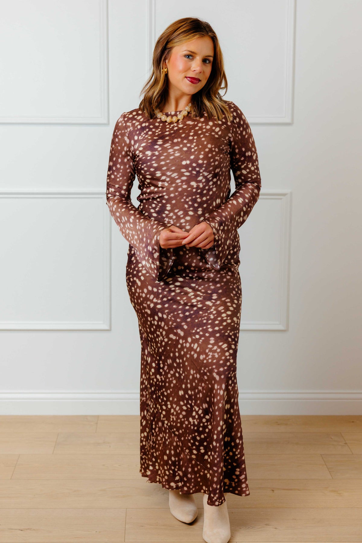 Georgia Fawn Maxi Dress