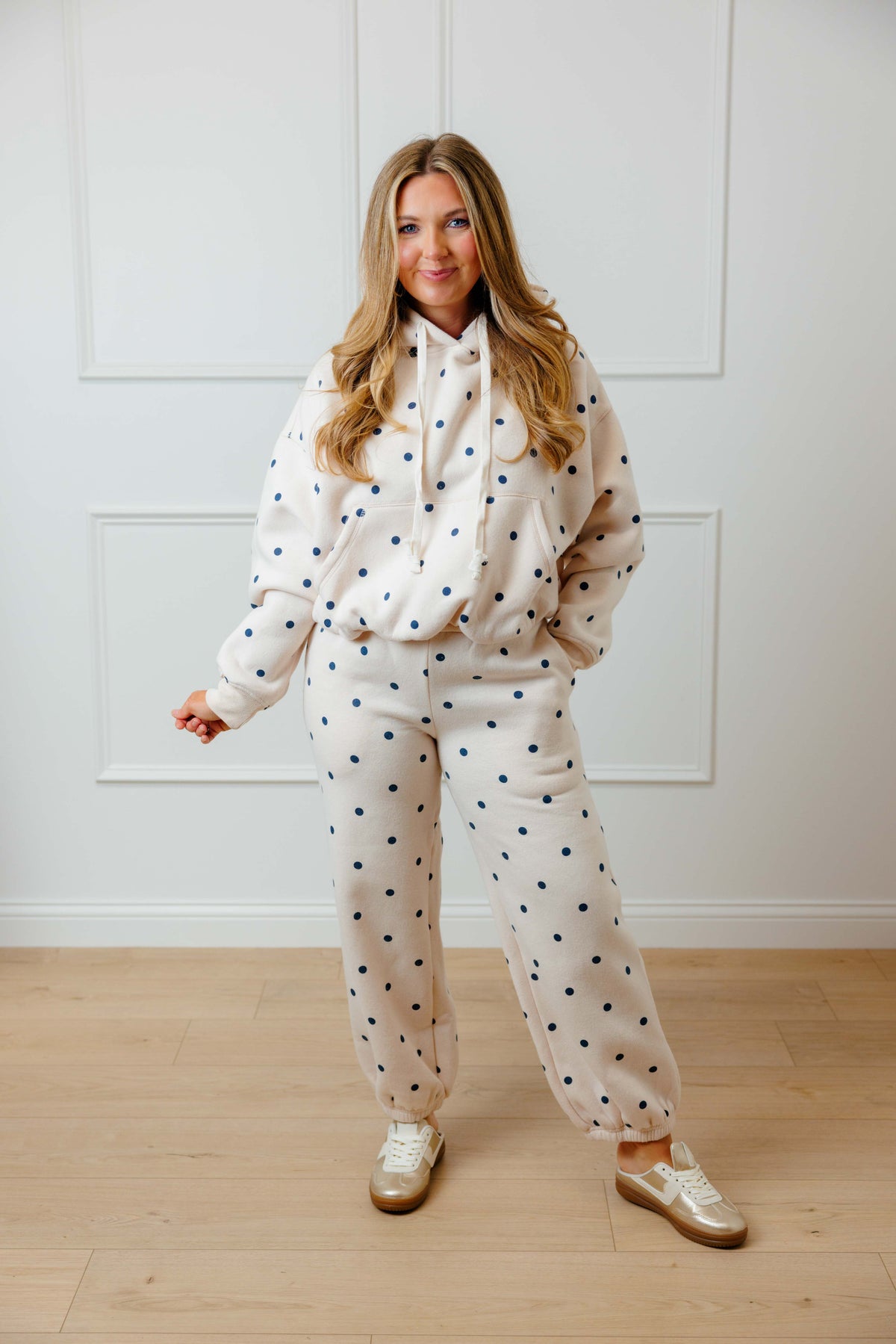 Navy Dot Lounge Set