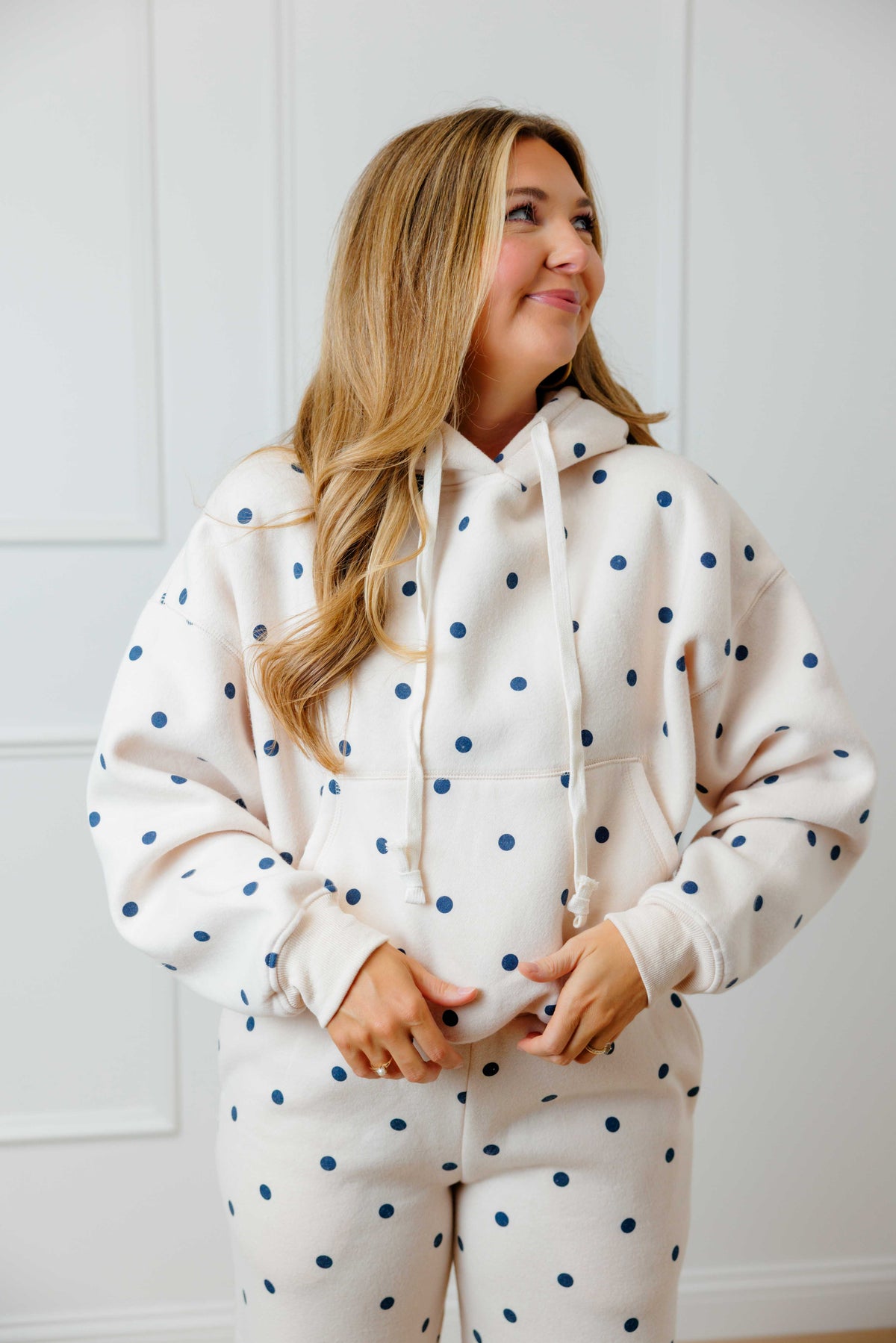 Navy Dot Lounge Set