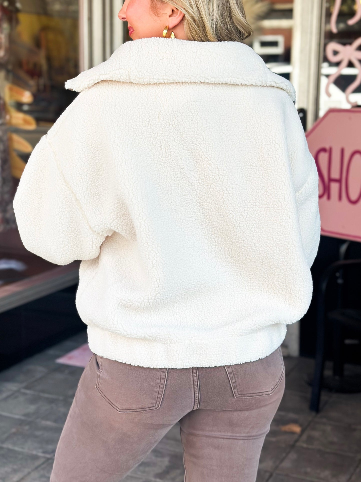 Coconut Sherpa Pullover