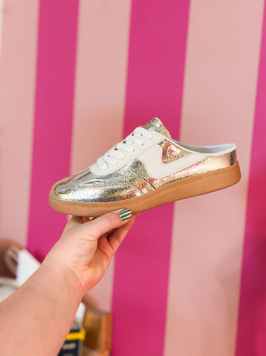 Gold Slip On Sneaker