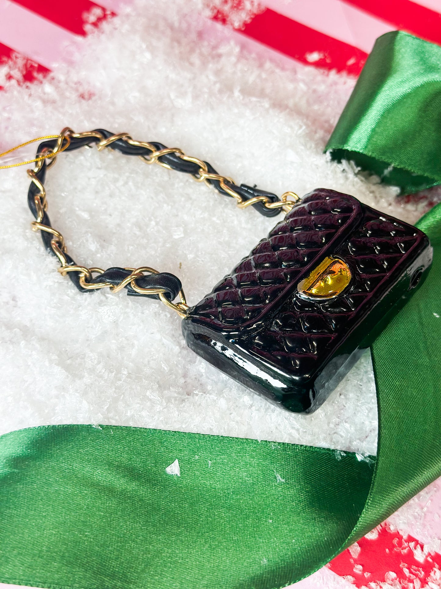 Black Handbag Ornament