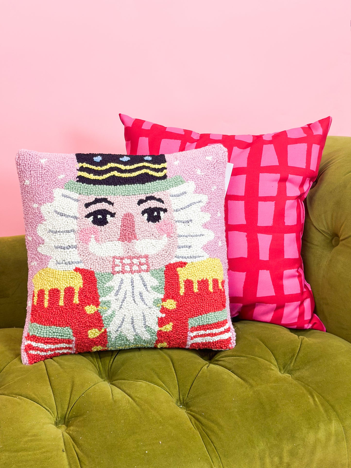 Pink Nutcracker Hook Pillow