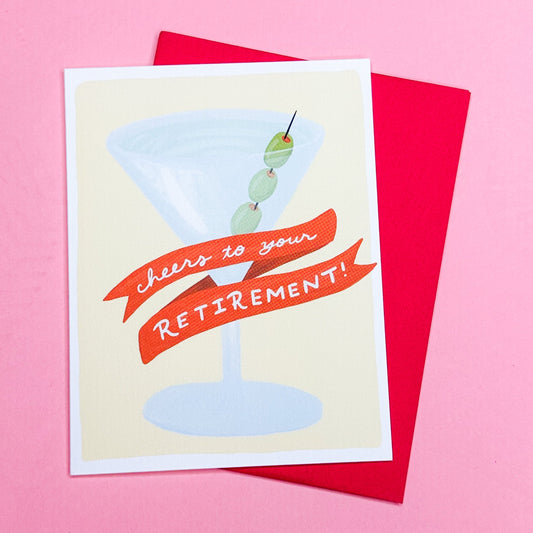 Retirement Martini Card