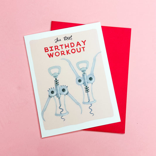 Birthday Workout Card