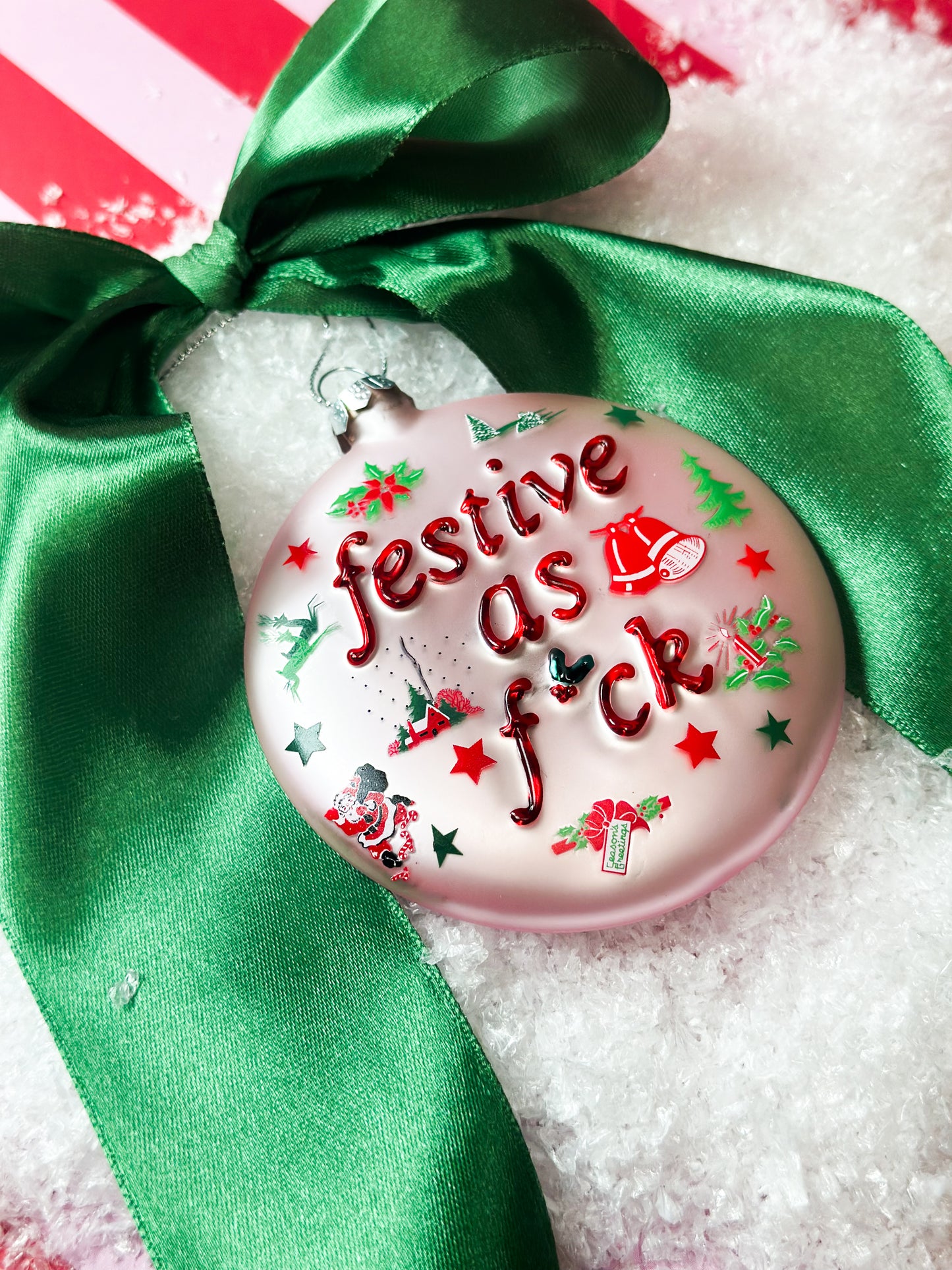 Pink Festive AF Ornament