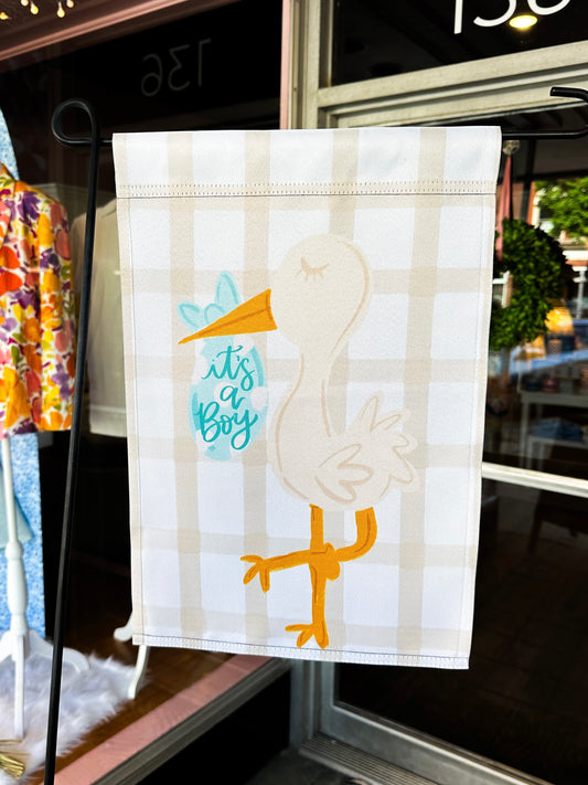 Stork Garden Flag