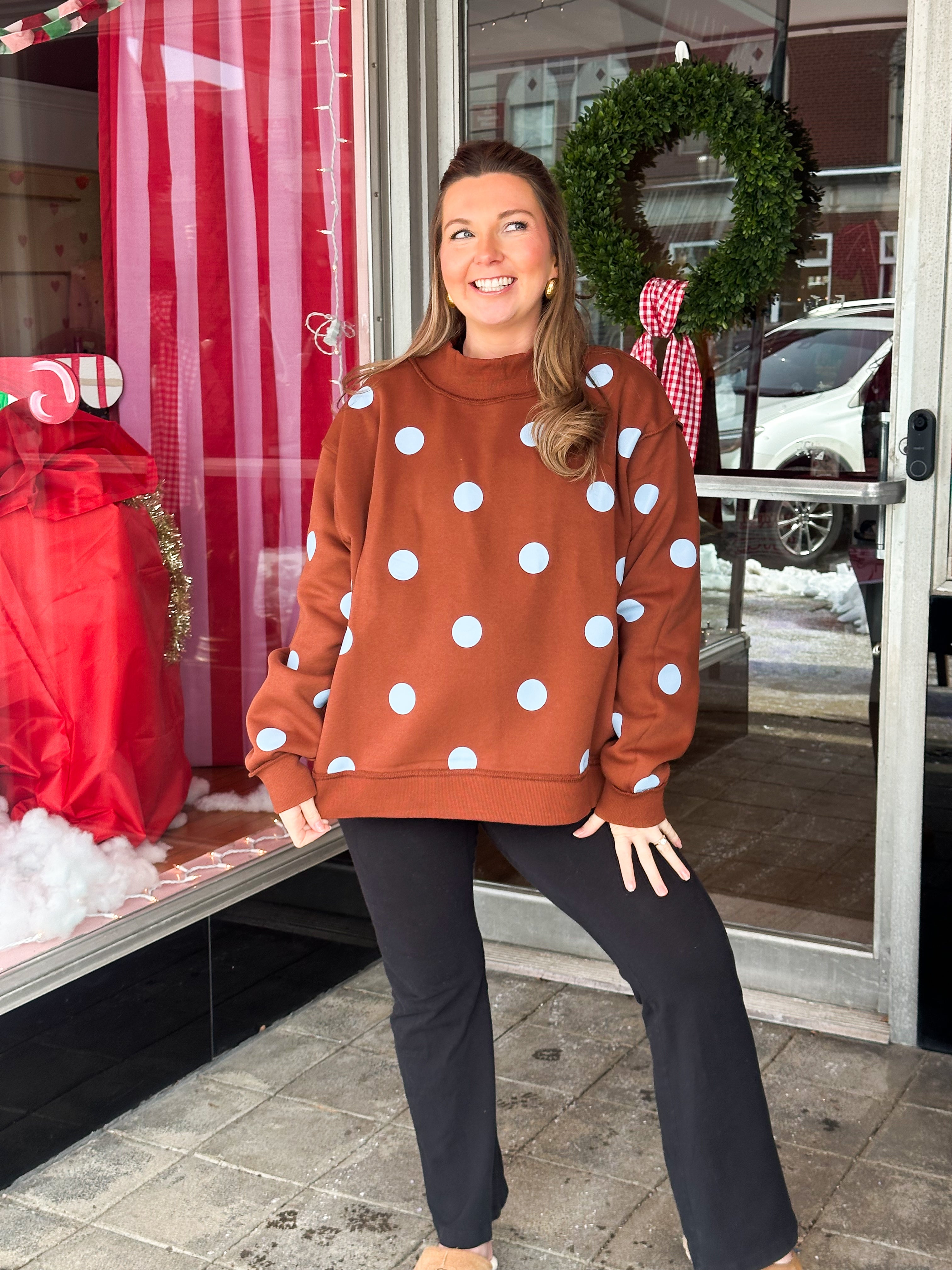 Good Day Reversible Mock Sweatshirt