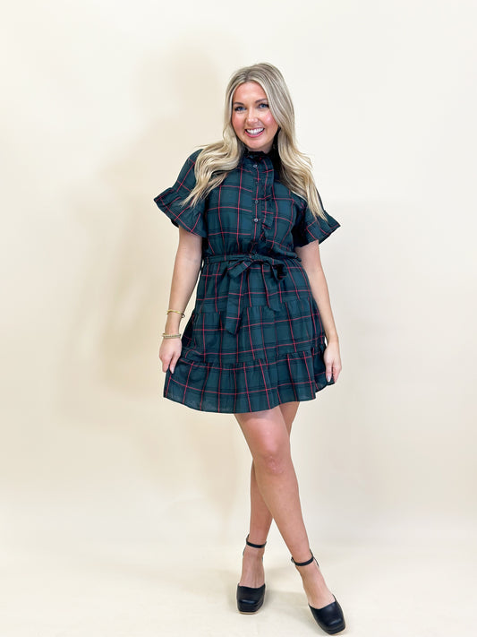 Brook Plaid Mini Dress