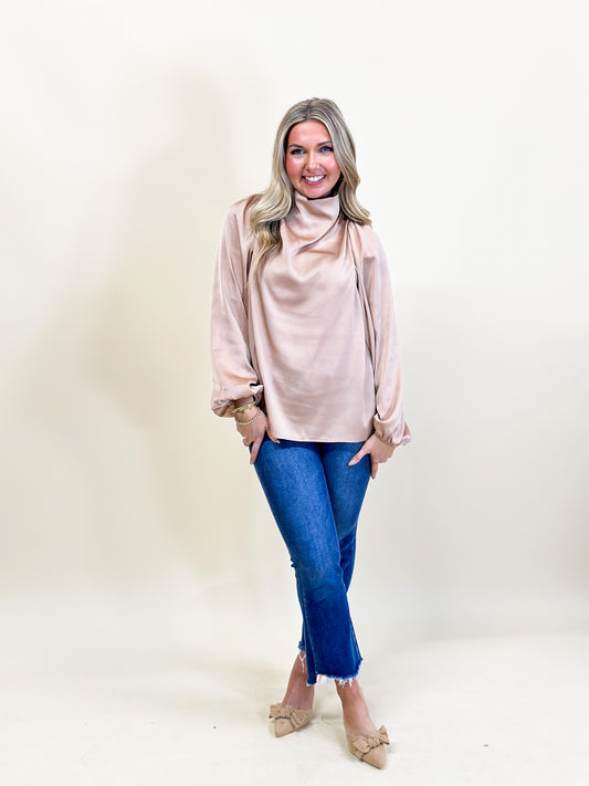 Ashley Long Sleeve Shimmer Blouse