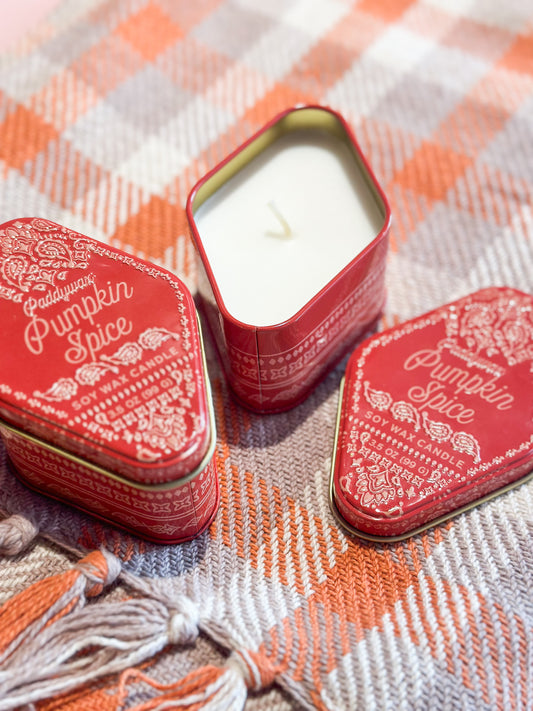 Pumpkin Spice Tin 3.5 Oz Candle