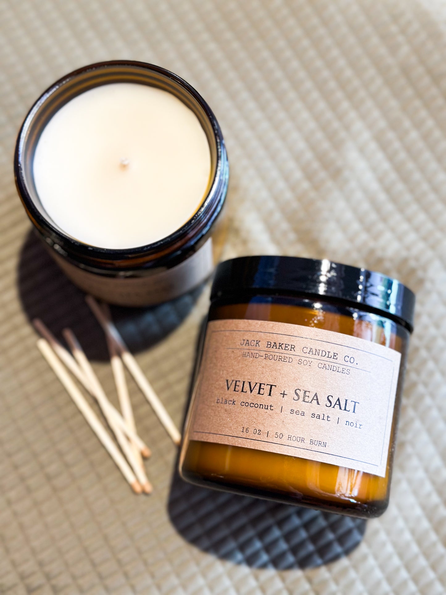 Velvet + Sea Salt 16 Oz Candle