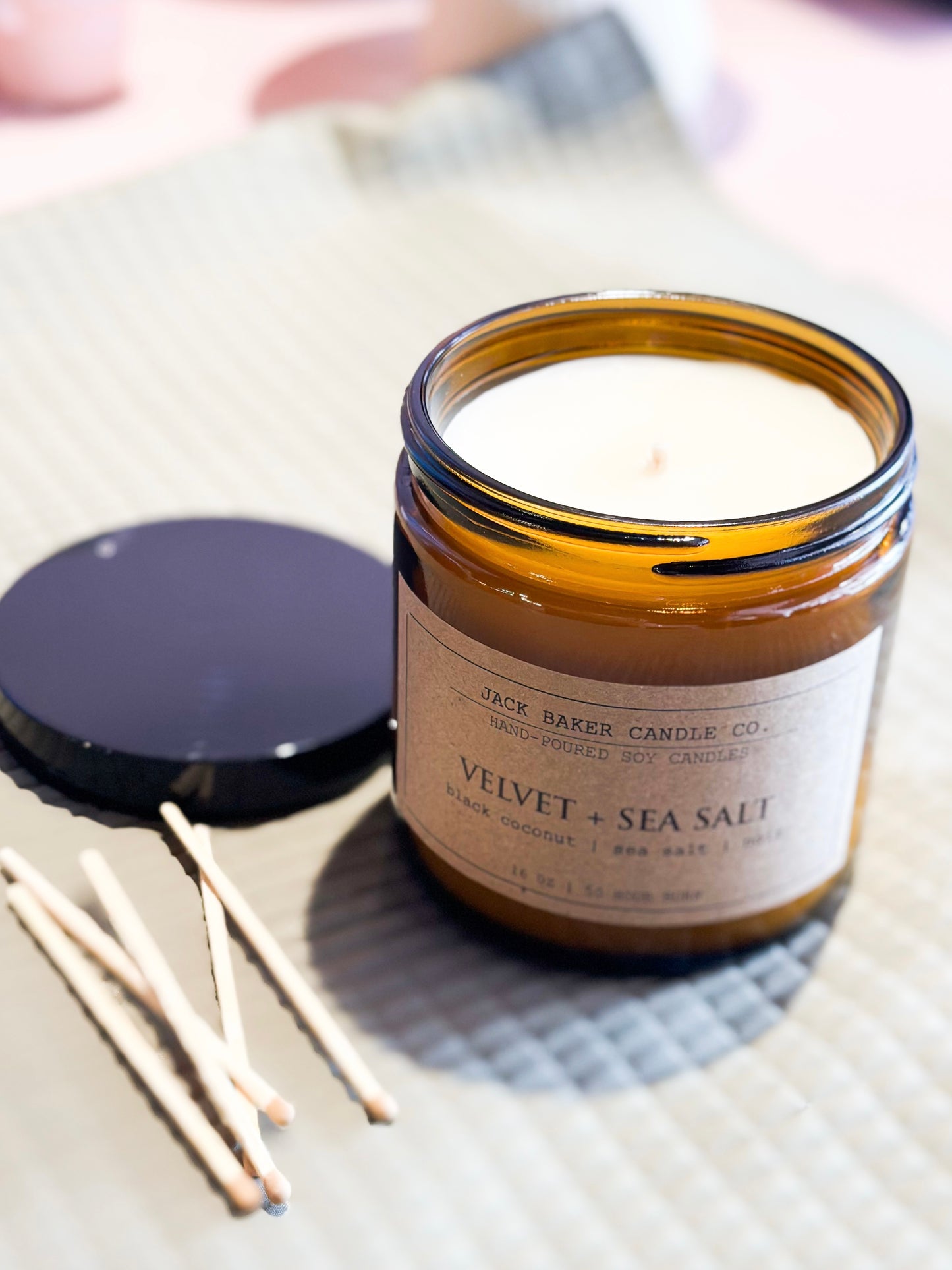 Velvet + Sea Salt 16 Oz Candle