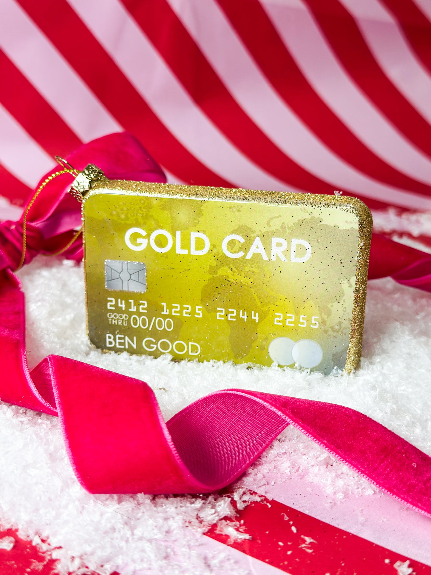 Gold Card Ornament