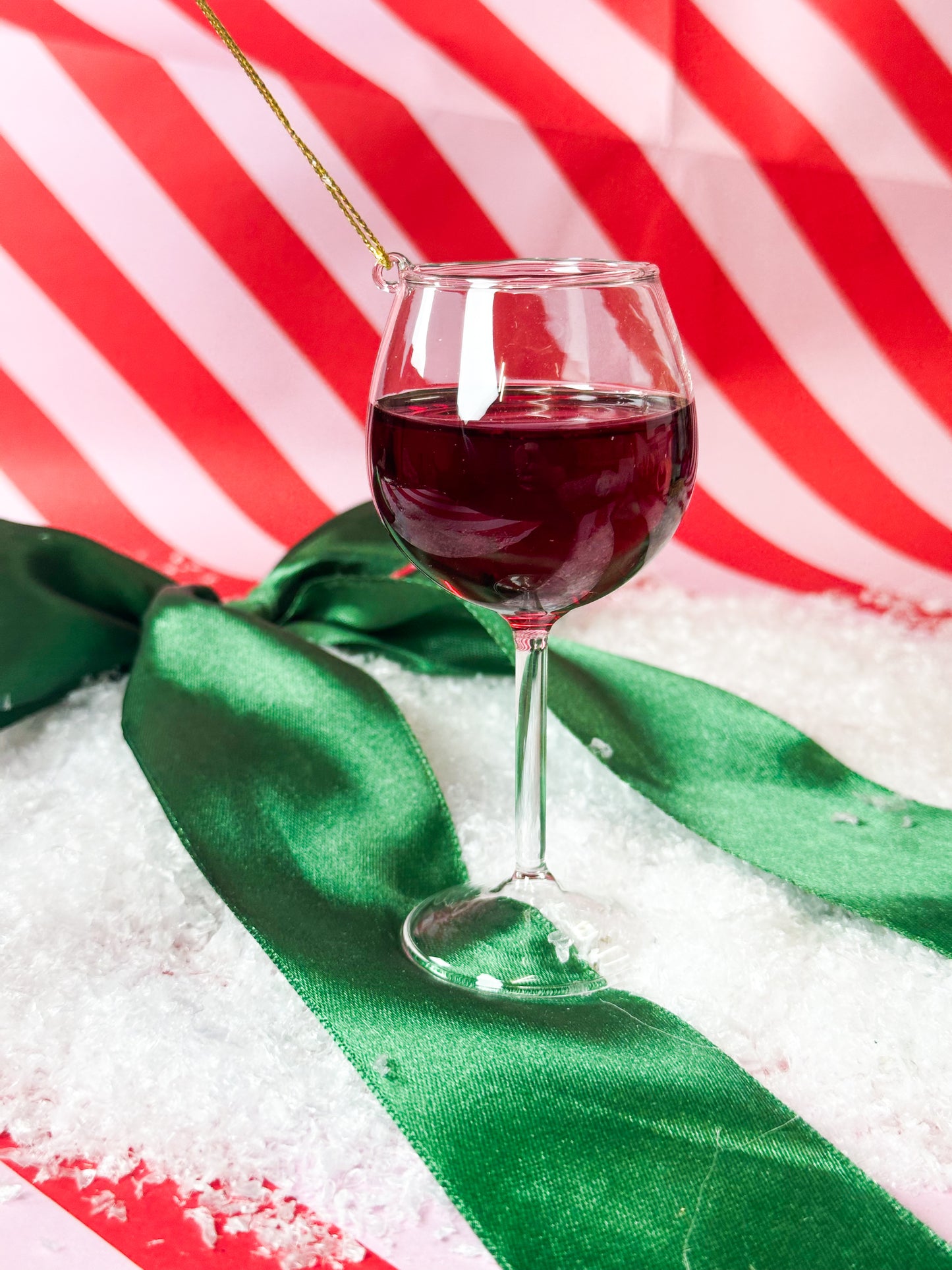 Red Wine Glass Ornament