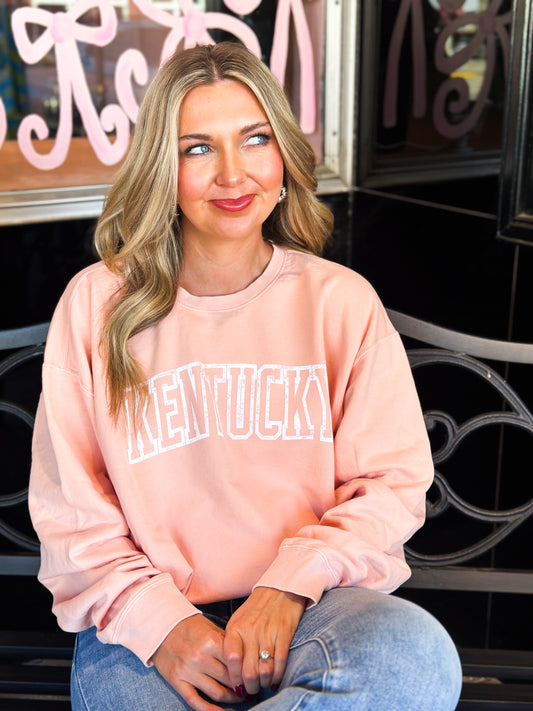 Peach Kentucky Crewneck