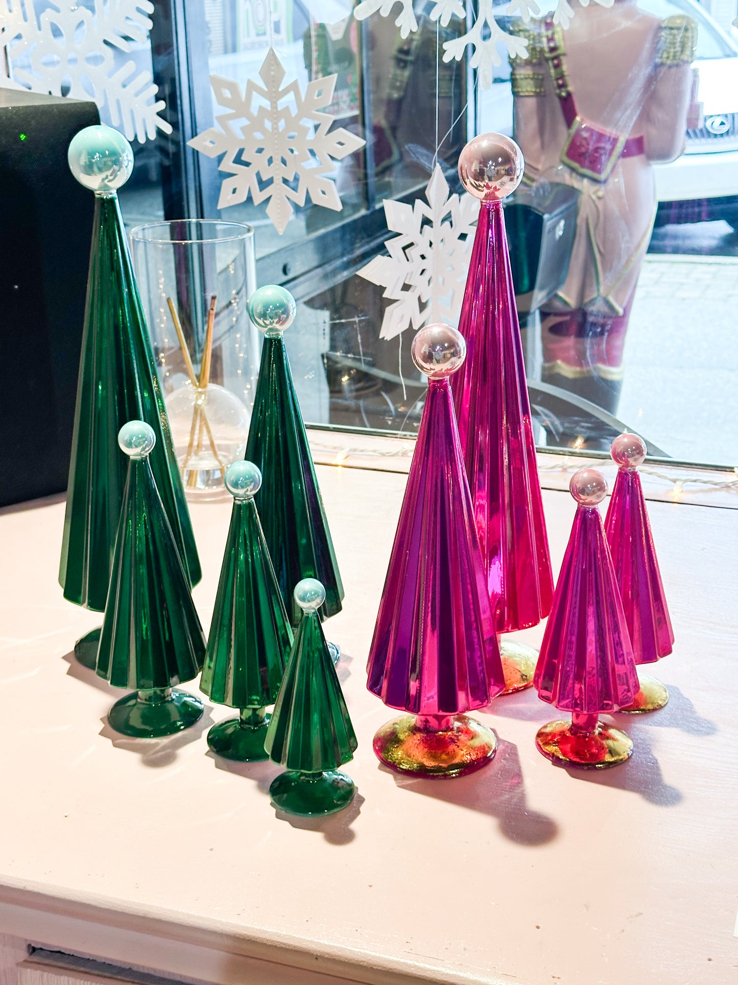 Pleated Glass Christmas Tree