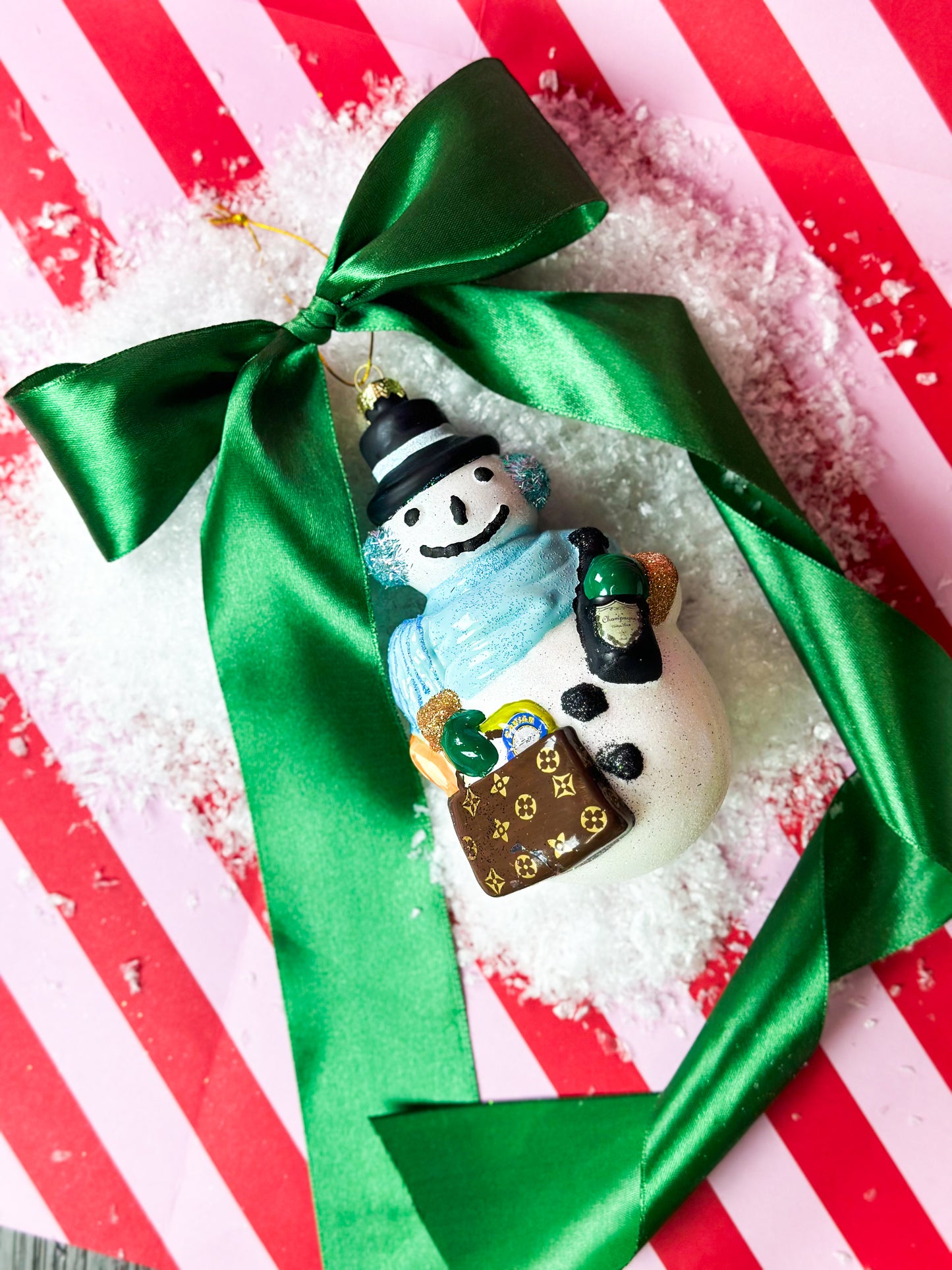 Chic Snowman Ornament