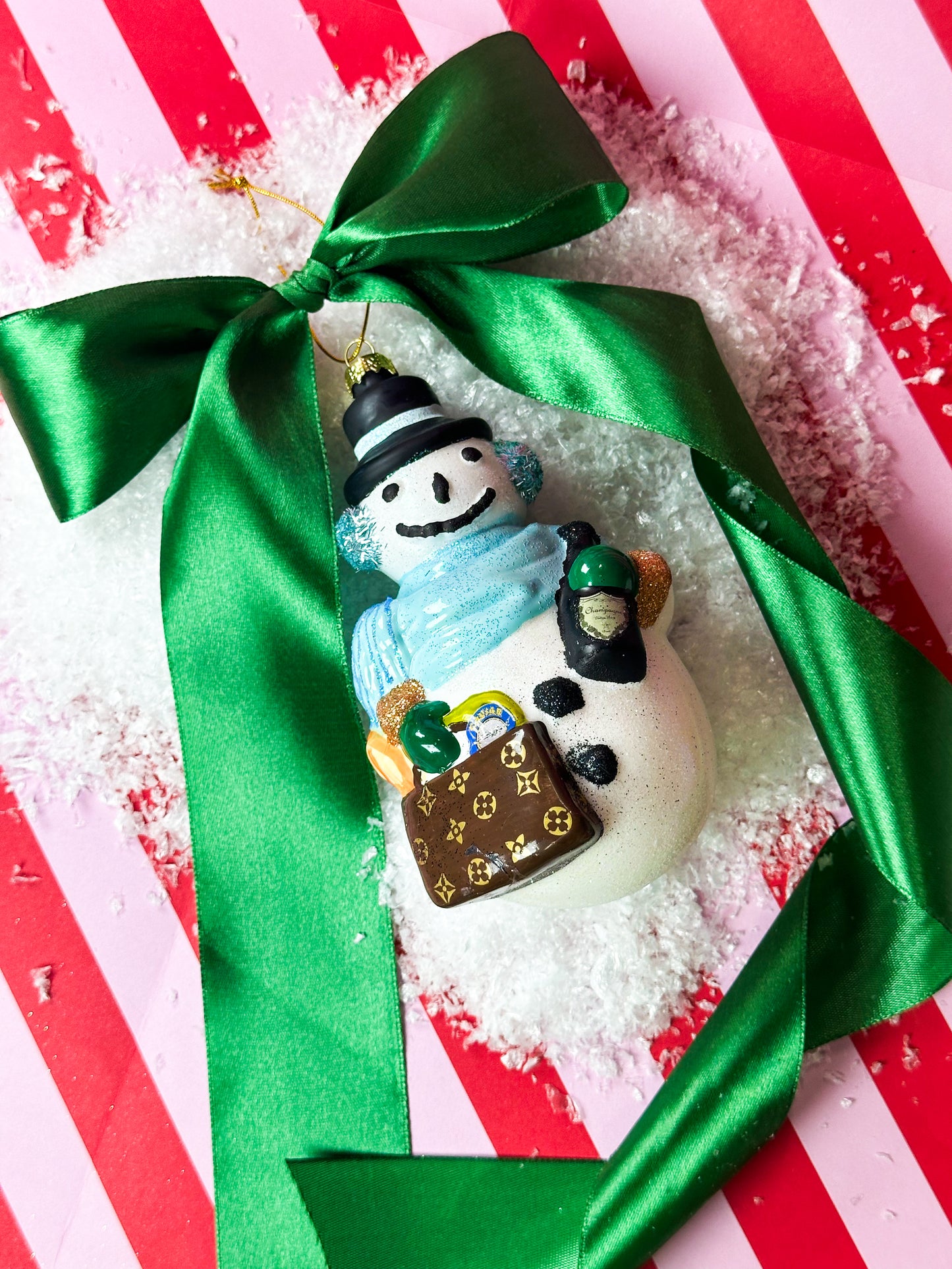 Chic Snowman Ornament