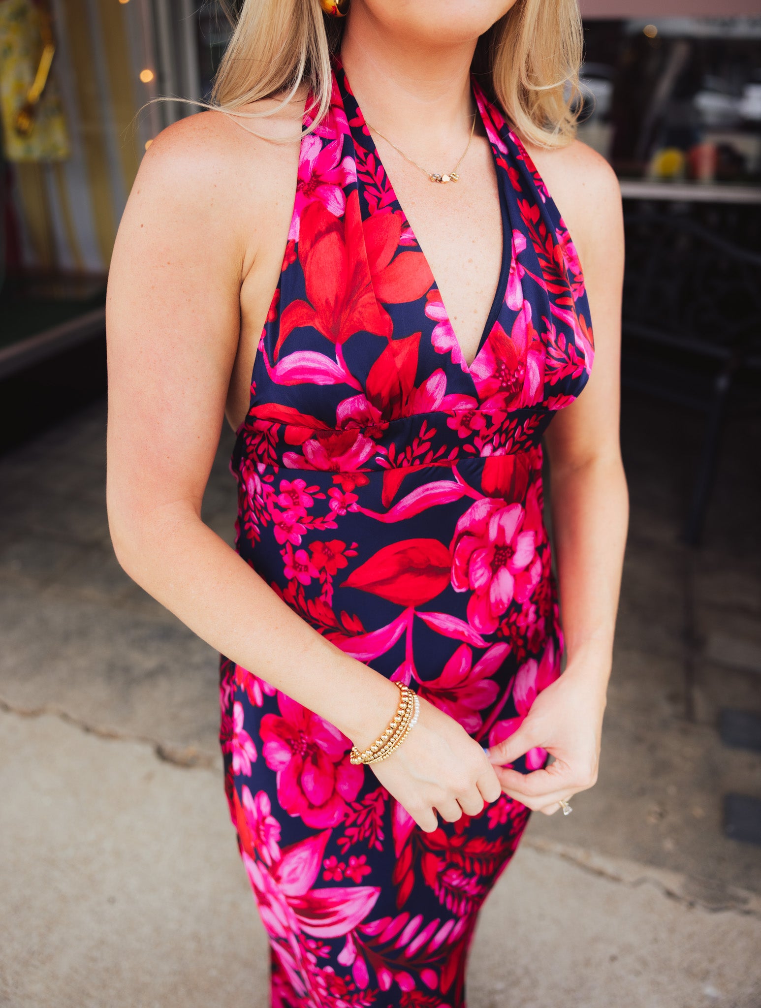 Navy Ruby Maxi Dress