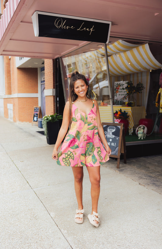 Pink Rio Romper