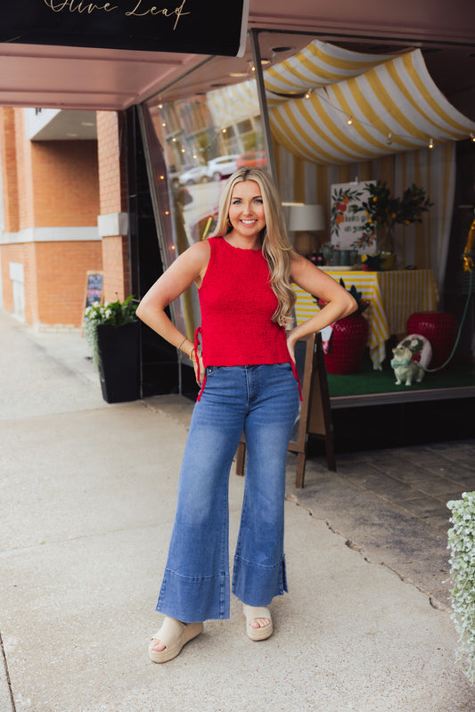 Denim Wide Leg Jeans