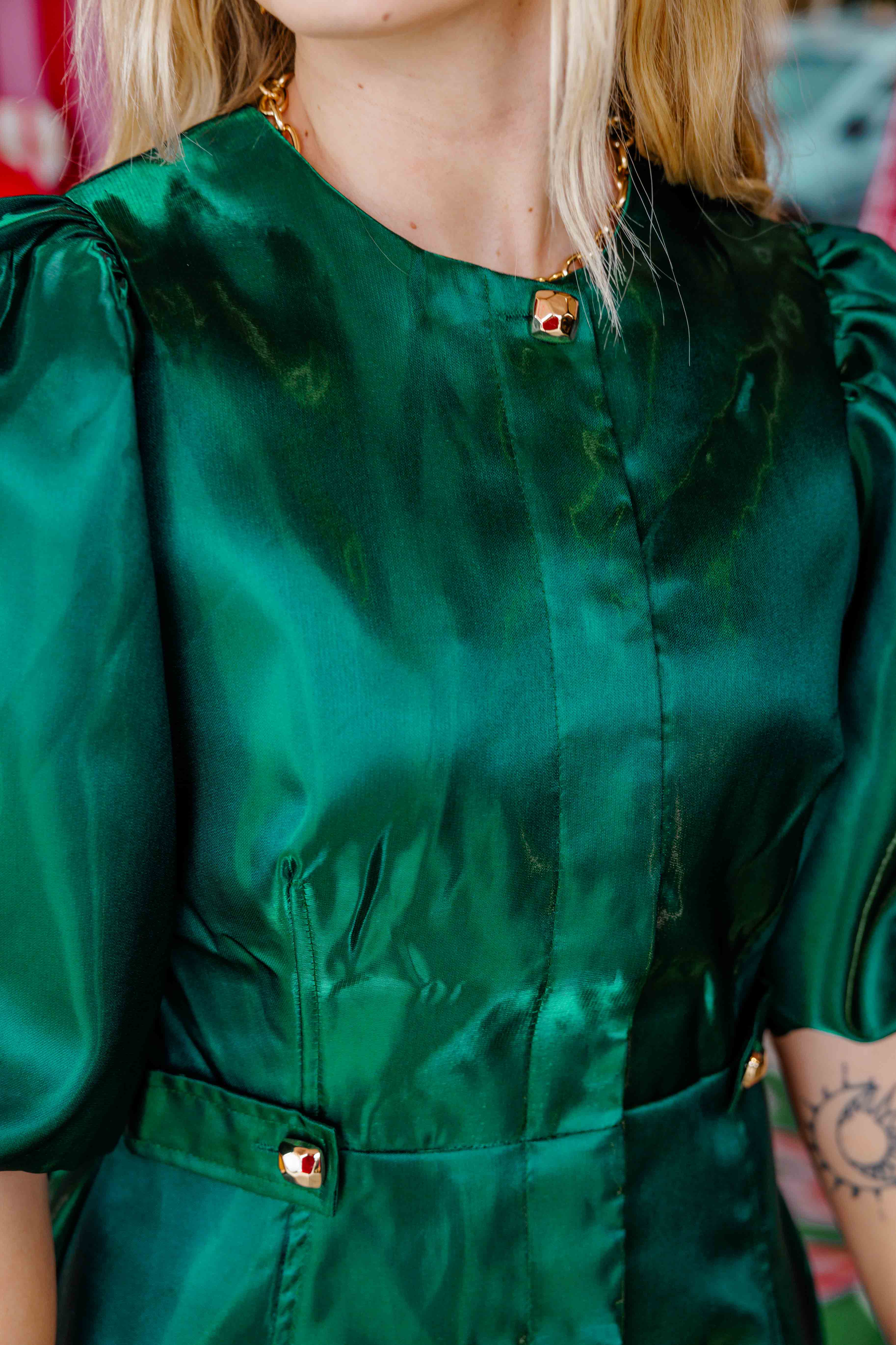 Green Christmas Party Dress