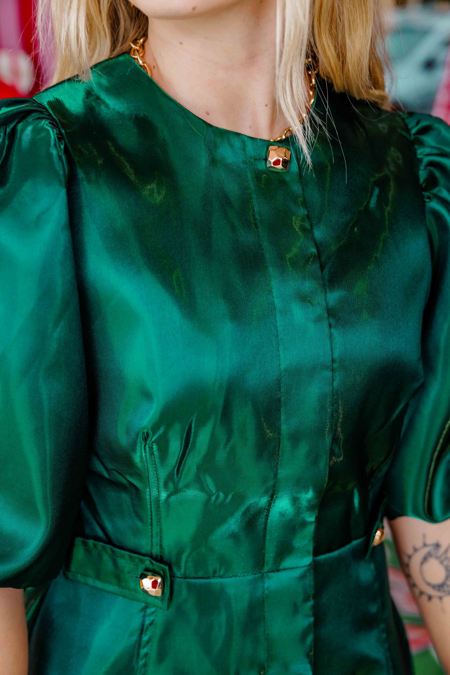 Green Christmas Party Dress