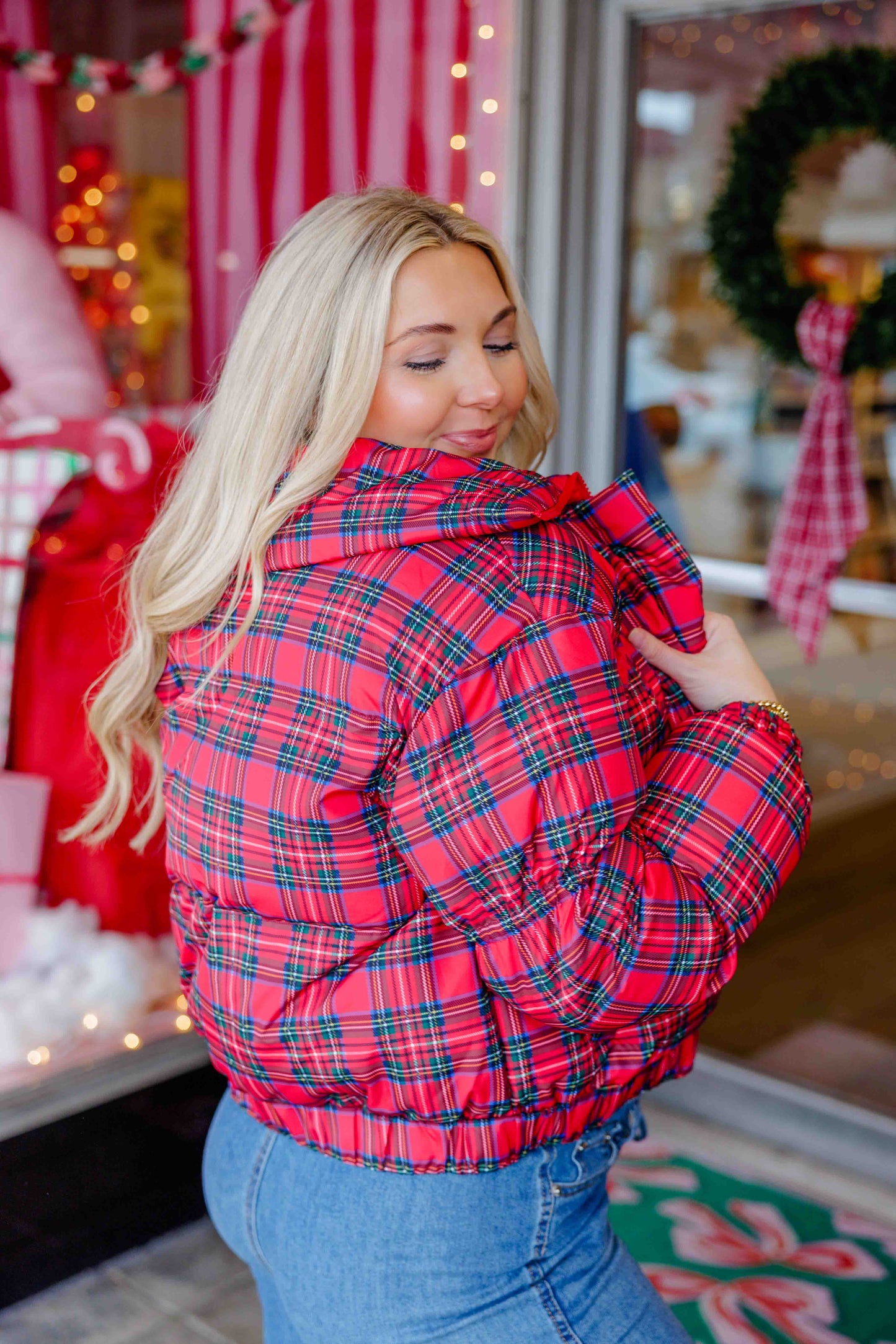 Tartan Puff Jacket