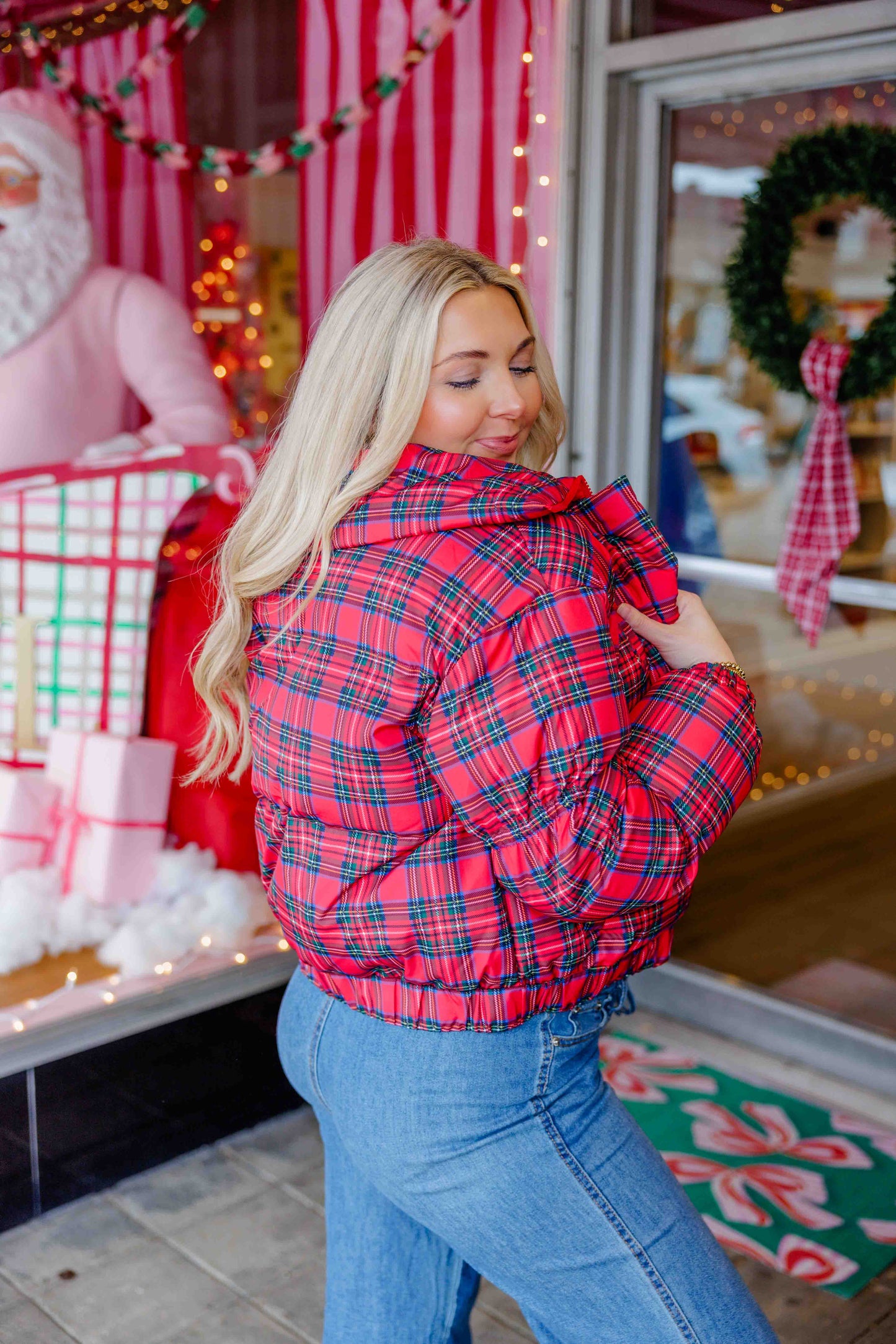 Tartan Puff Jacket