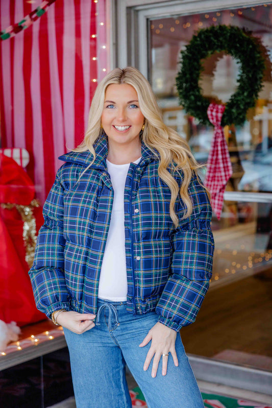 Tartan Puff Jacket