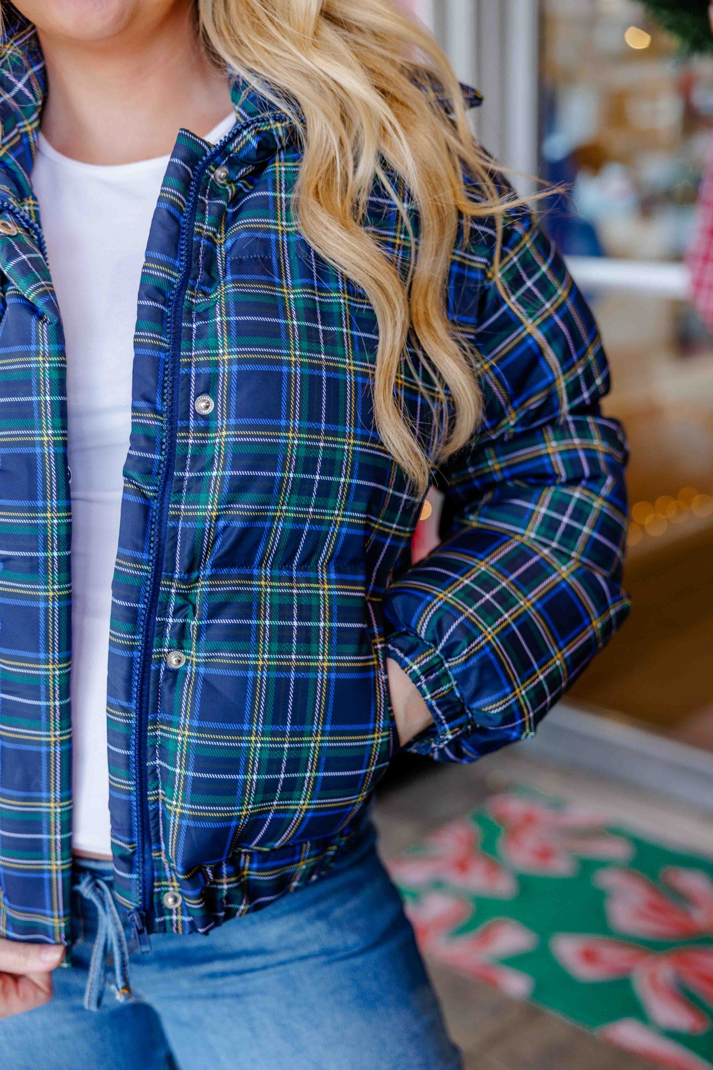 Tartan Puff Jacket