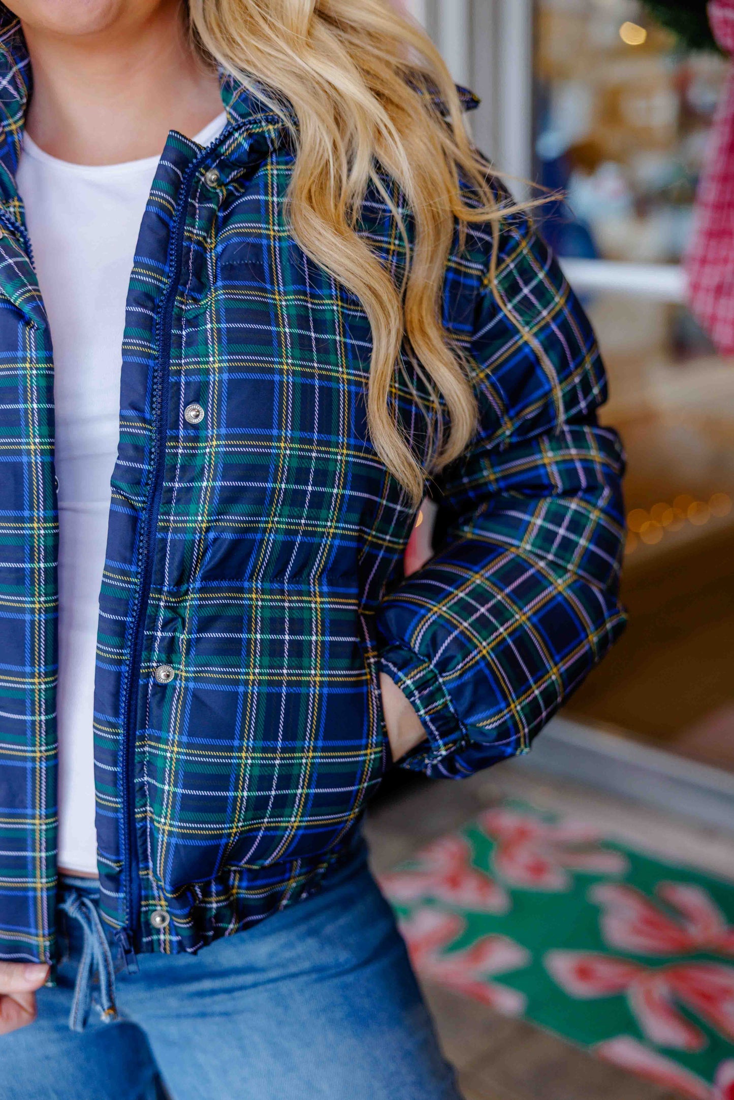 Tartan Puff Jacket
