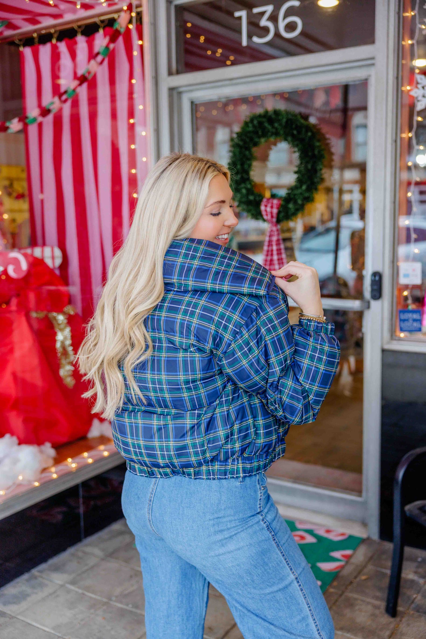 Tartan Puff Jacket