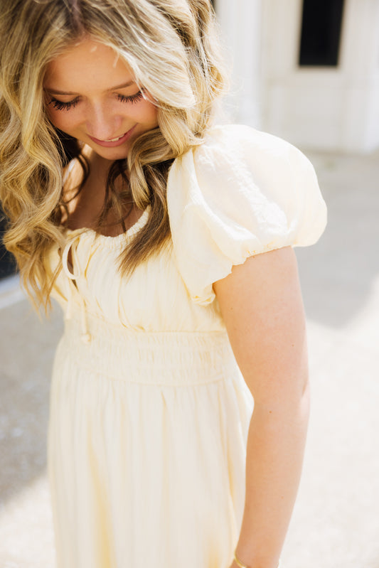 Butter Ruched Maxi Dress