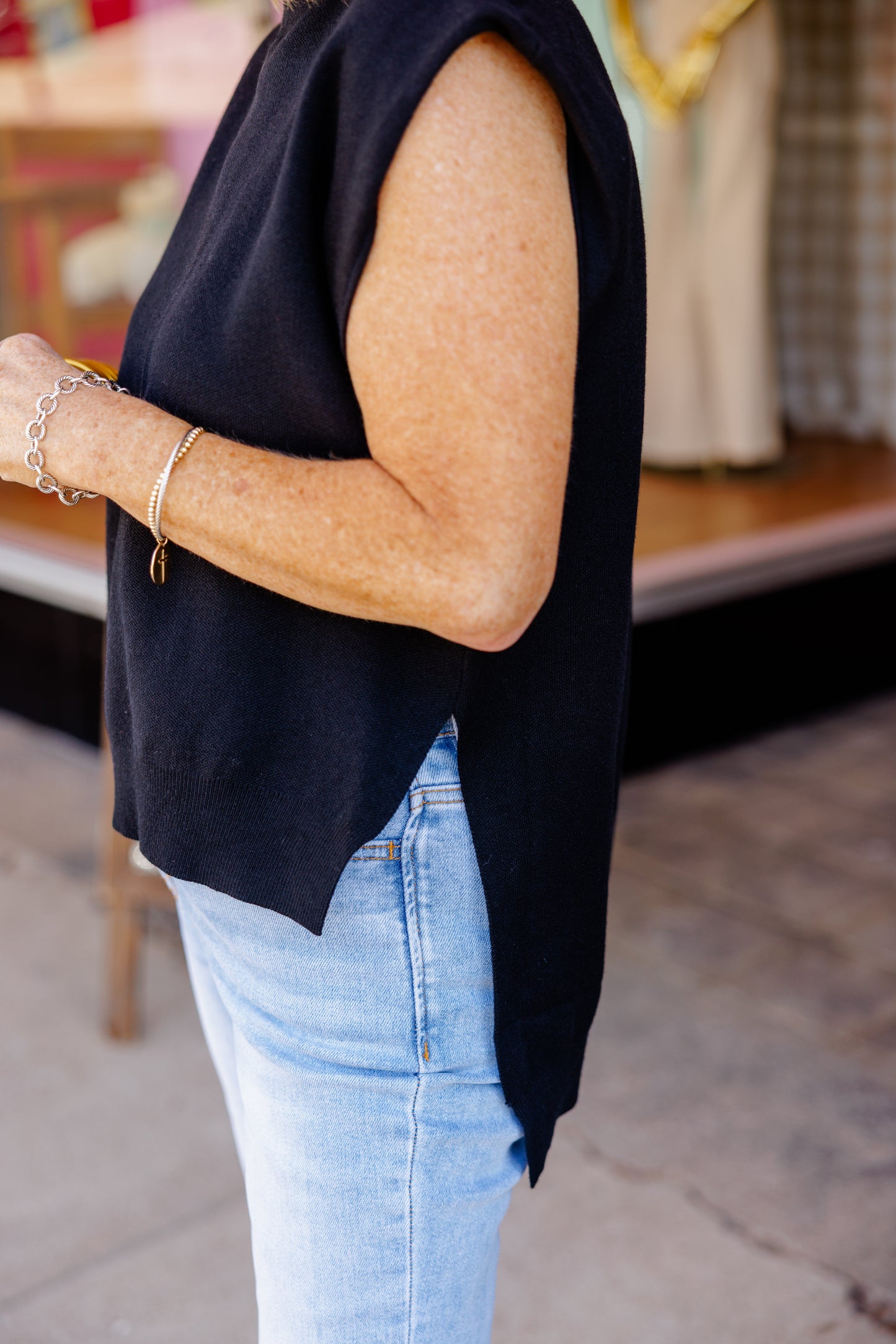 Solid Sleeveless Top