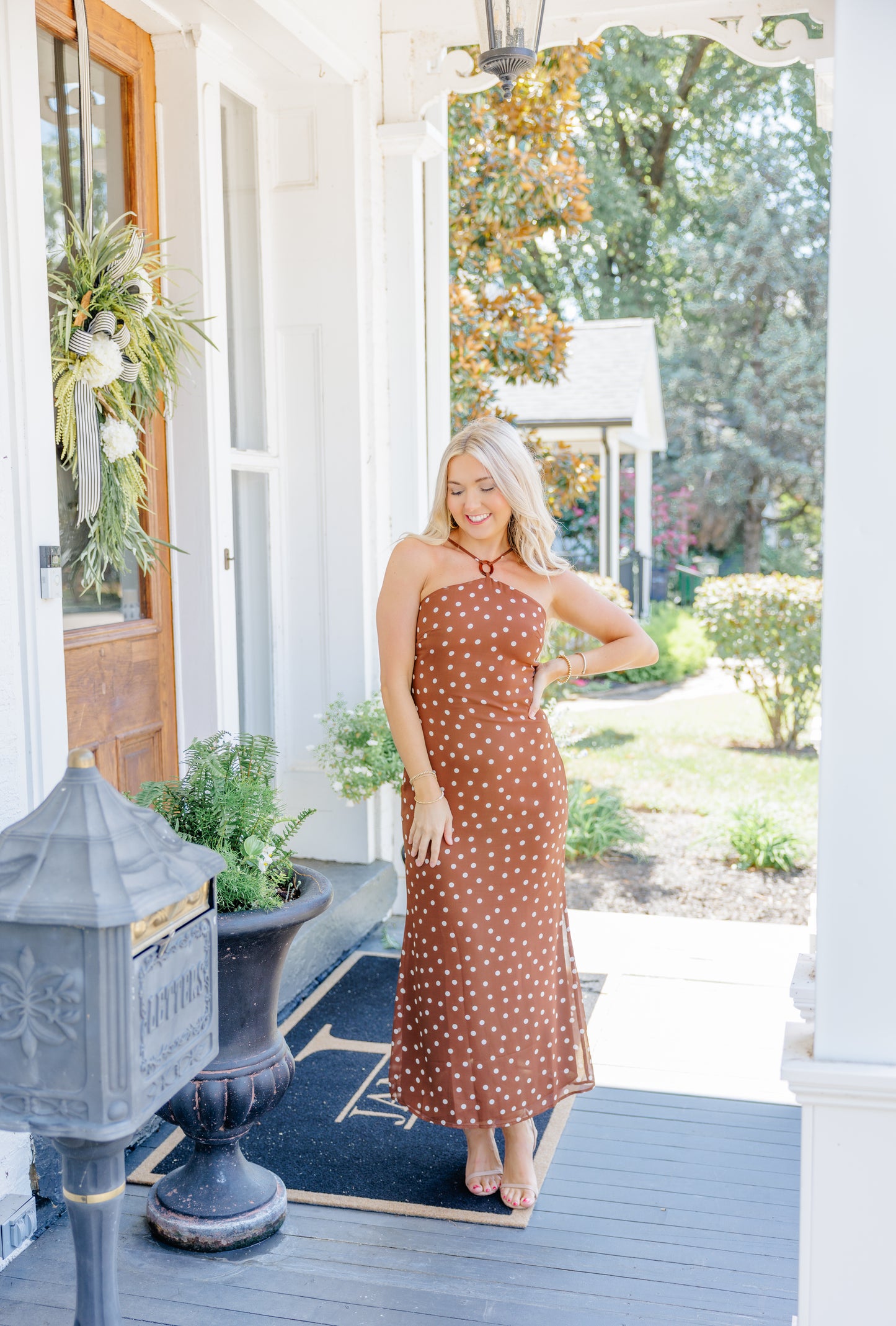 Jane Polka Dot Midi Dress