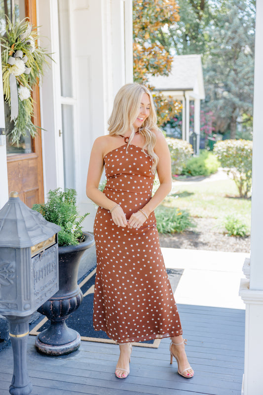 Jane Polka Dot Midi Dress