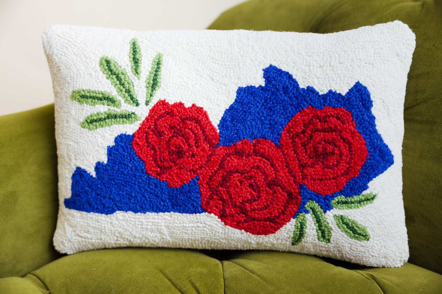 Kentucky Roses Hook Pillow