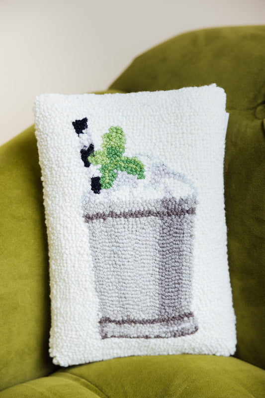 Mint Julep Hook Pillow