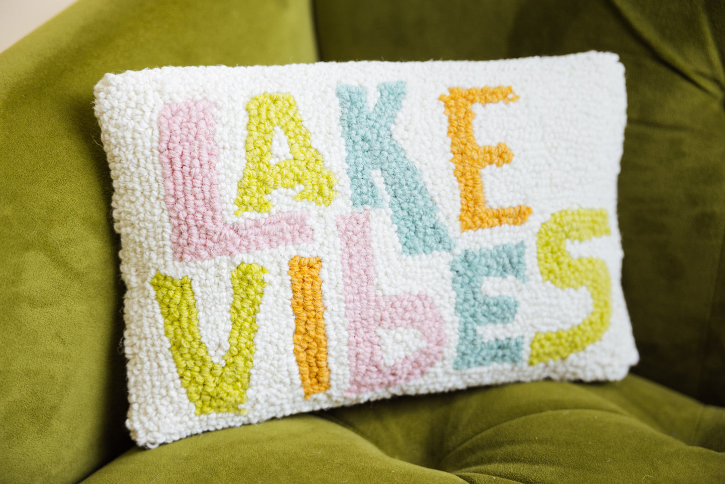 Lake Vibes Hook Pillow