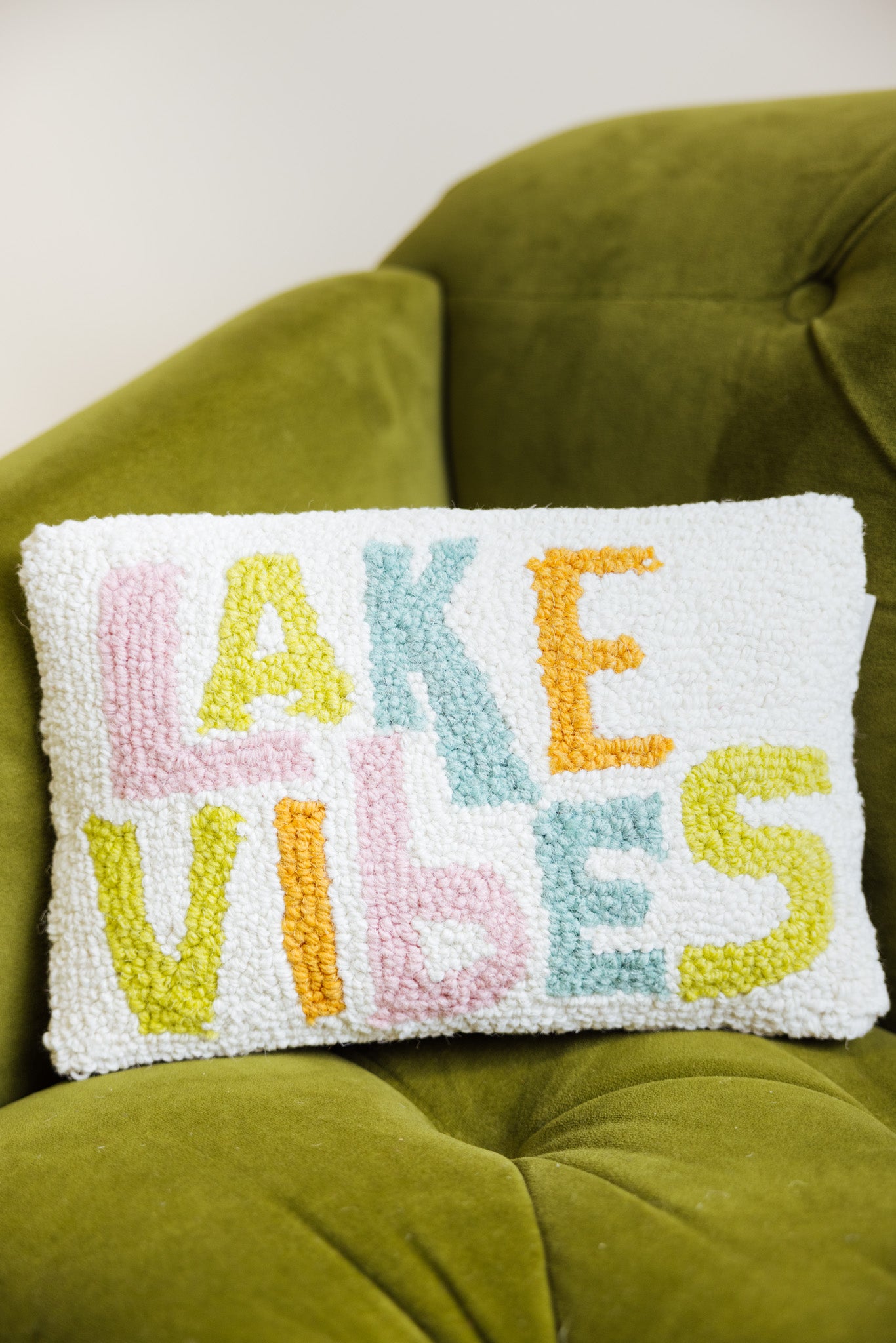 Lake Vibes Hook Pillow