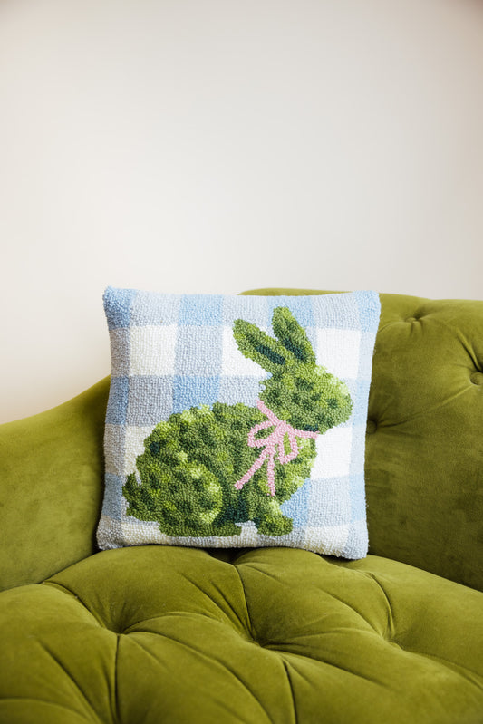 Bunny Topiary Hook Pillow