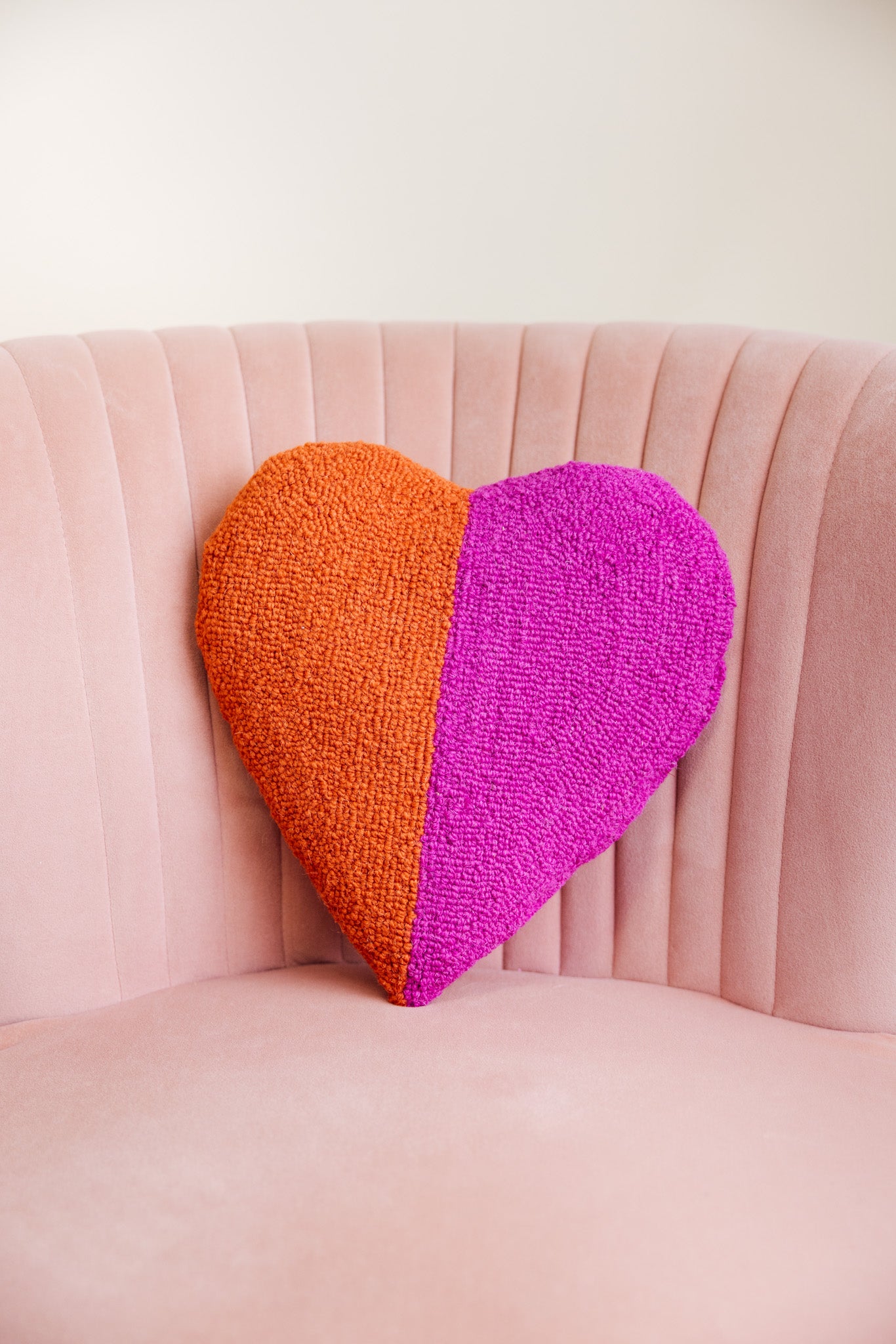 Split Heart Shaped Hook Pillow