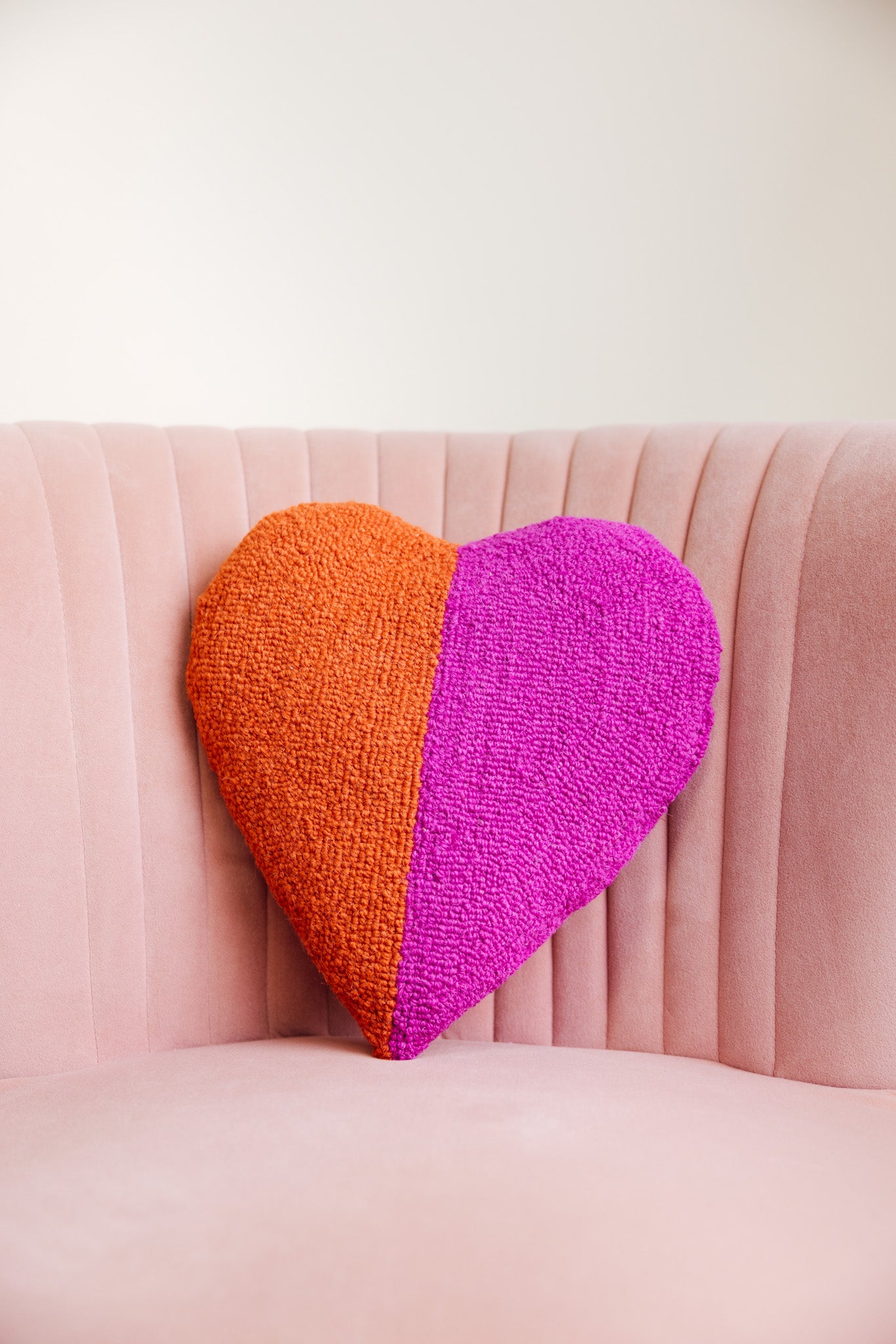 Split Heart Shaped Hook Pillow