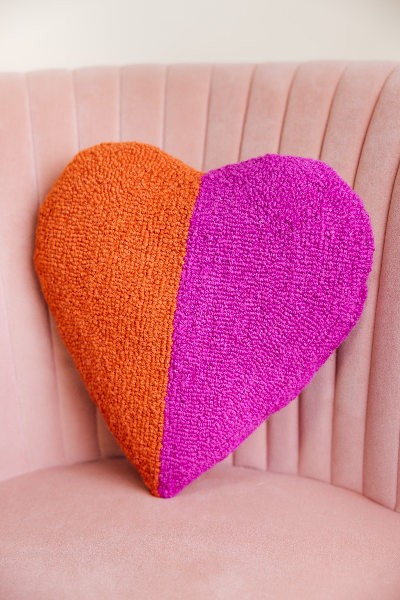 Split Heart Shaped Hook Pillow