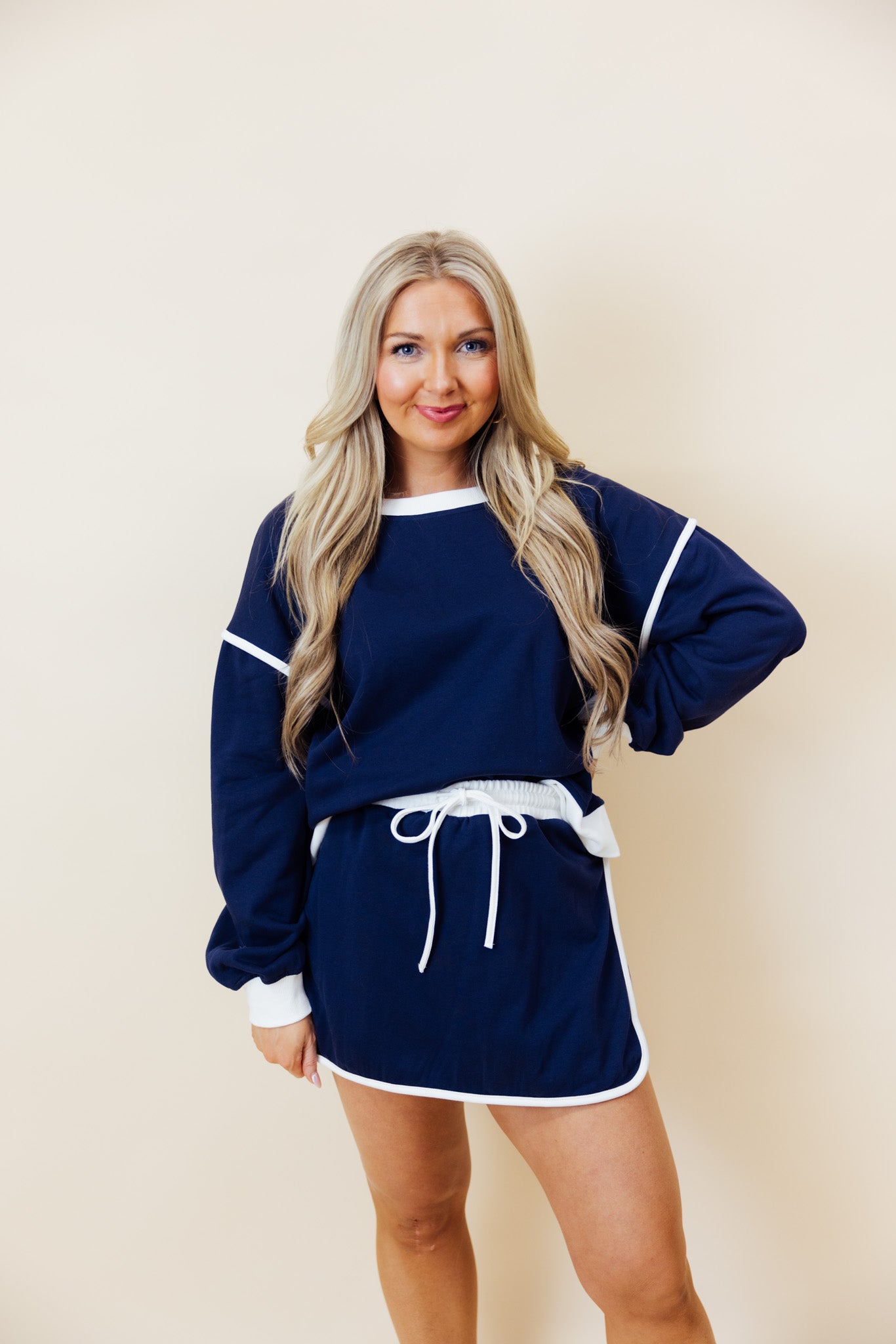 Lined Sweat Skort Set