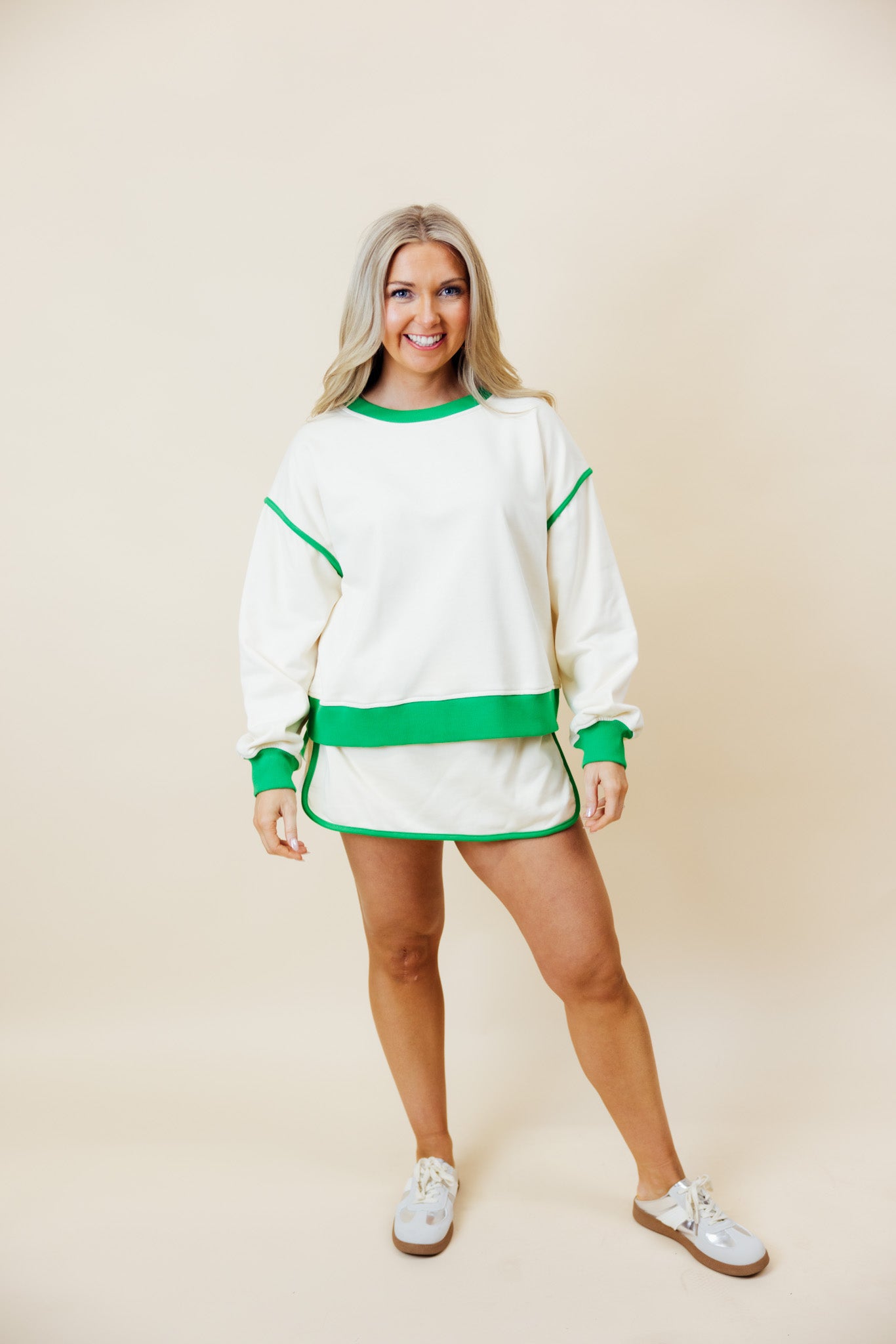 Lined Sweat Skort Set